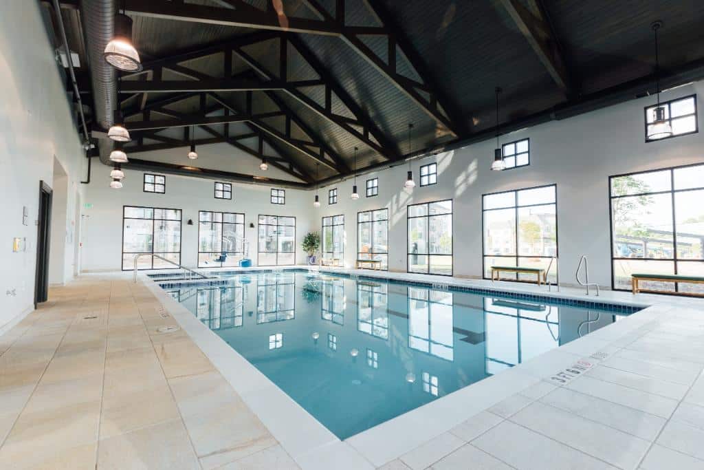 indoor pool at The Spires 2